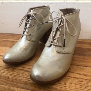 TOMS Lunata Light Gold Booties